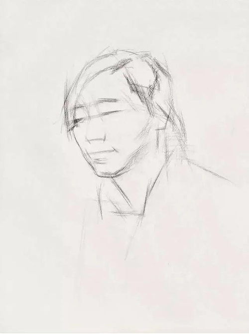 女青年头像素描拿分点归纳