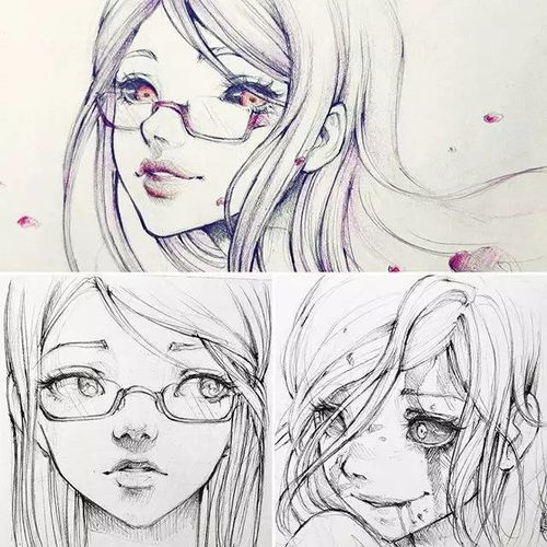 90后美女的小清新二次元动漫手绘,千万不要错过