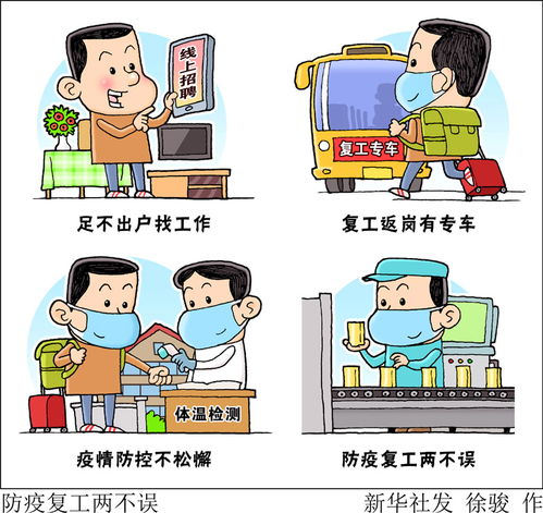 漫画防疫复工两不误