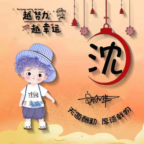 2022最火卡通姓氏头像,可爱情侣百家姓签名头像,你值得拥有