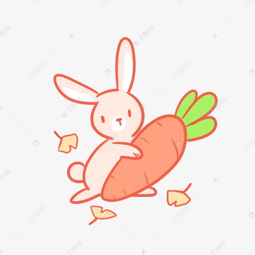 抱着胡萝卜的兔子素材图片免费下载千库网