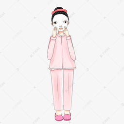 美容护肤敷面膜卡通女孩女生手绘人物素材图片免费下载千库网