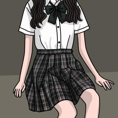 仙气jk漫画头像,小仙女必备