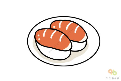 寿司简笔画图片大全美味又简单