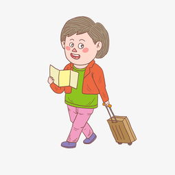 冬季冬日卡通手绘出行妇女图片素材其他格式下载动漫人物大全