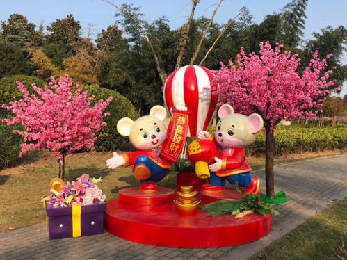 鼠年吉祥卡通模型出租鼠年楼盘玻璃钢摆件租赁出售-黄页88网