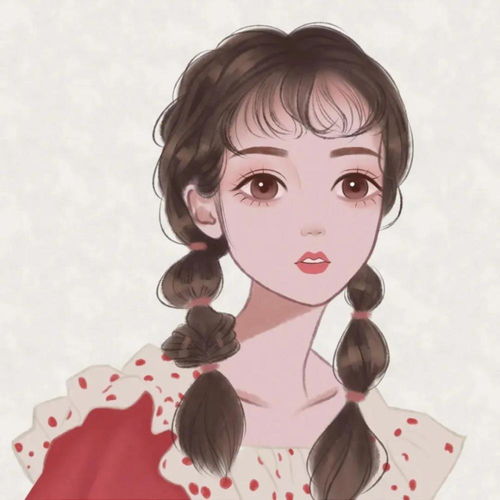 手绘头像让人眼前一亮的闺蜜头像