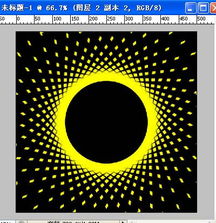 photoshop制作超酷的旋转光粒动画4