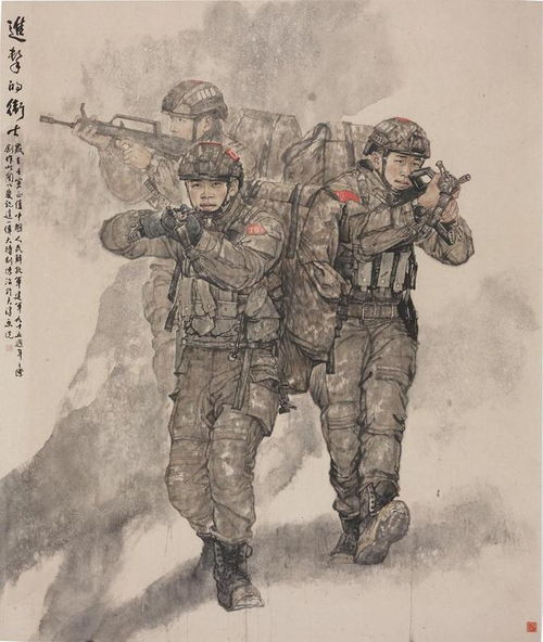 武警部队举办忠诚向党奋斗强军美术书法作品展