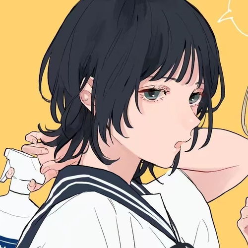 动漫男生女生闺蜜头像山风停止了呼吸,爱意盛在夏日