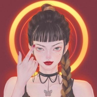 一组非常独特的森系ins风女头