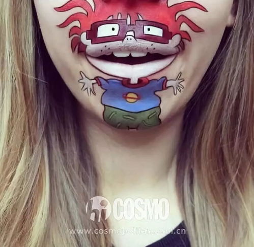 嘴唇涂鸦,你见过吗