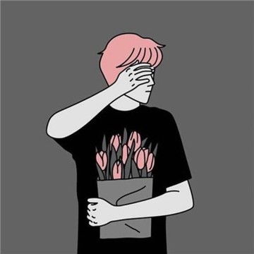 潮流素描情侣一男一女头像,卡通头像图片