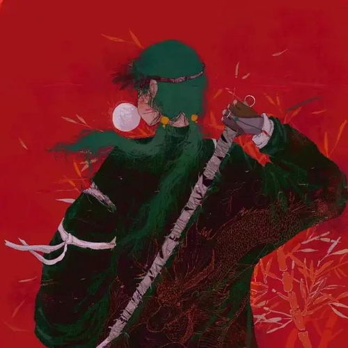 个性二次元动漫头像背景图插画