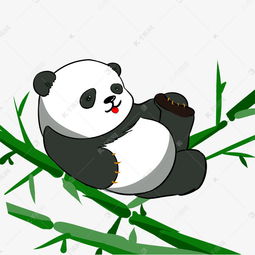 手绘动物熊猫插画素材图片免费下载高清psd千库网图片编号11702659