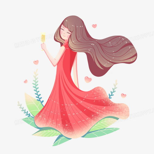 三八妇女节女生创意插画人物元素png图片素材免费下载人物png30003000像素
