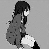 黑白动漫情侣头像一男一女
