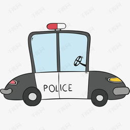 卡通手绘警车素材图片免费下载高清装饰图案psd千库网图片编号7462876