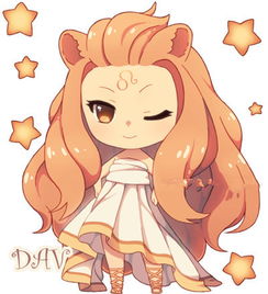 12星座少女动漫形象狮子座是什么样子