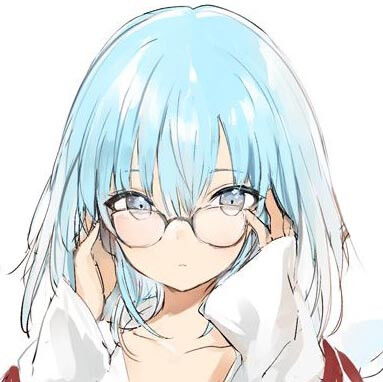 蓝发动漫男生头像
