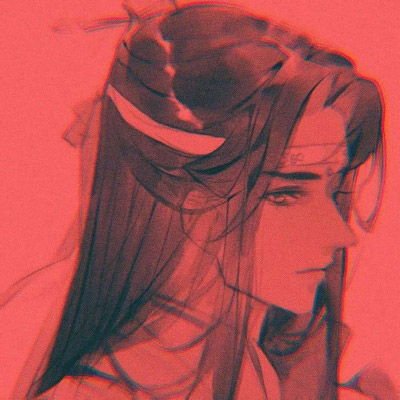 红色系动漫头像古风男孤独古风头像男妖孽图片