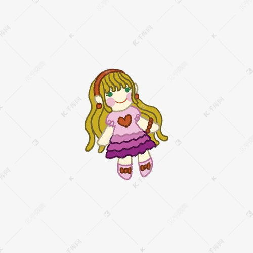 卡通风小女孩娃娃png图片素材图片免费下载千库网