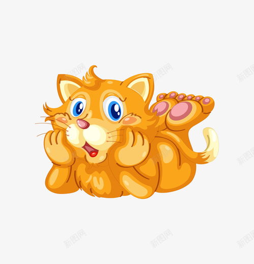 惊讶的小猫咪卡通图免费下载页面网页平面电商创意素材惊讶表情素材