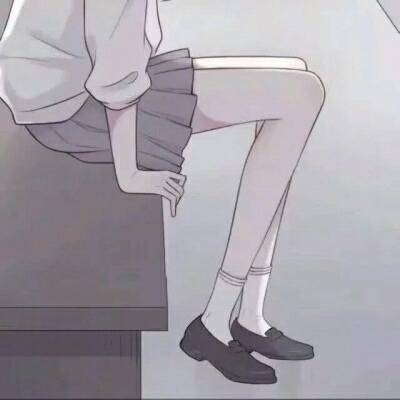 部位女头腿部动漫可爱女头部位腿部露内裤