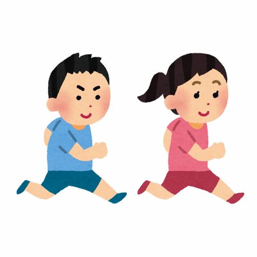 跑步的人赛跑马拉松运动会卡通插画免扣素材手绘png26插画运动比赛健身