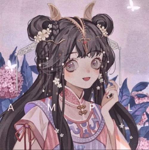 古风动漫女头可爱仙气
