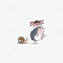 卡通刺猬素材图片免费下载高清卡通手绘png千库网图片编号6707670