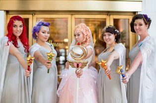 美新婚夫妇痴迷动漫举办美少女战士主题婚礼