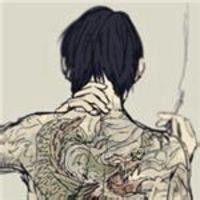 谁有卡通动漫的男头像最好是有纹身那种