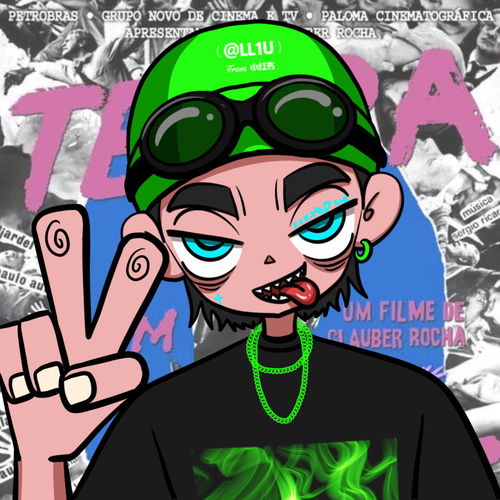 嘻哈风原创画风可做头像