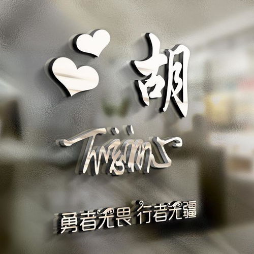 3d立体高端姓氏头像商务大气签名微信头像,有你喜欢的吗
