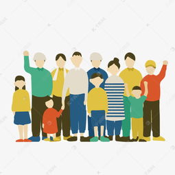 手绘卡通家庭照片插图素材图片免费下载高清psd千库网图片编号11730465