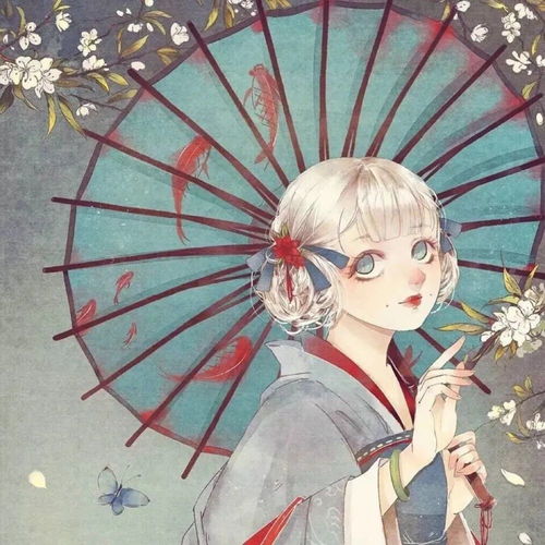 意境古风动漫头像两斤桃花娘,万杯不及你温柔