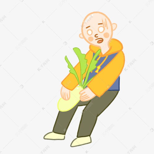 手绘卡通秋收光头小男孩素材图片免费下载千库网