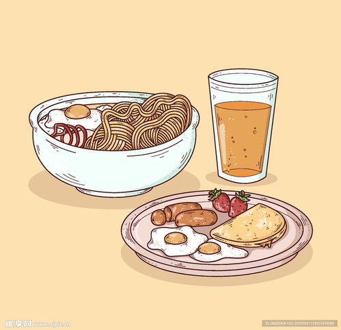 矢量厨房蔬菜食物素材设计图卡通设计