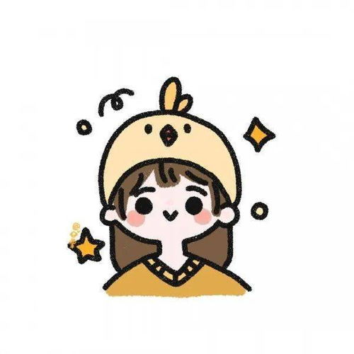 简笔素材简笔卡通女孩,很好画哟