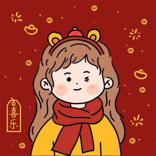 虎年动漫头像新年男头女头来换吧