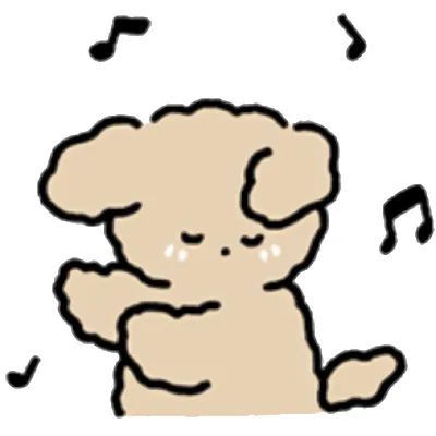 卡通小棕狗头像系列