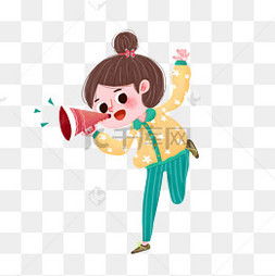 卡通手绘拿着放大镜的女孩图片卡通手绘拿着放大镜的女孩图片素材免费下载千库网