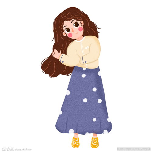 可爱妇女节卡通女生插画设计图卡通设计