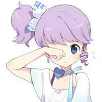 求一动漫女生紫色头发扎的歪马尾然后是蓝色瞳孔很可爱如图