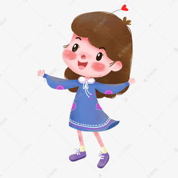 卡通跳舞的小女孩素材图片免费下载千库网