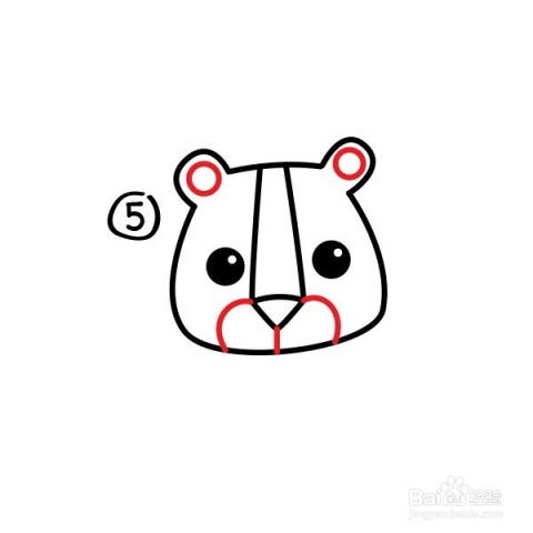 怎么画卡通虎简笔画步骤图