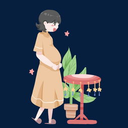 母婴怀孕的妈妈手绘插画图片素材其他格式下载动漫人物大全
