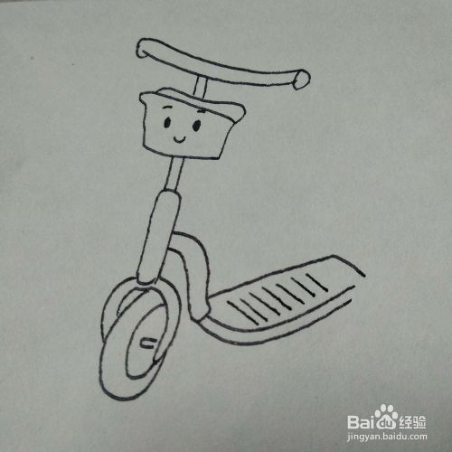 怎么画小孩子玩的滑板车卡通儿童简笔画