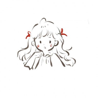 白底简约头像可爱小女生最火简约创意白底人物头像